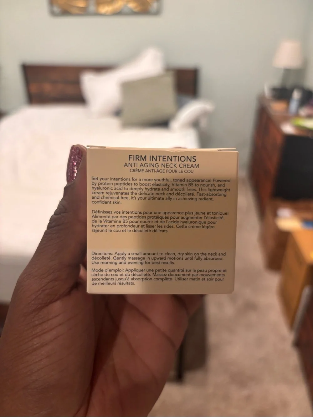 Eight Saints Firm Intentions Anti Aging Neck Cream Peptides 2 oz New
